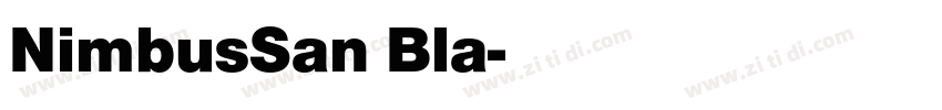 NimbusSan Bla字体转换